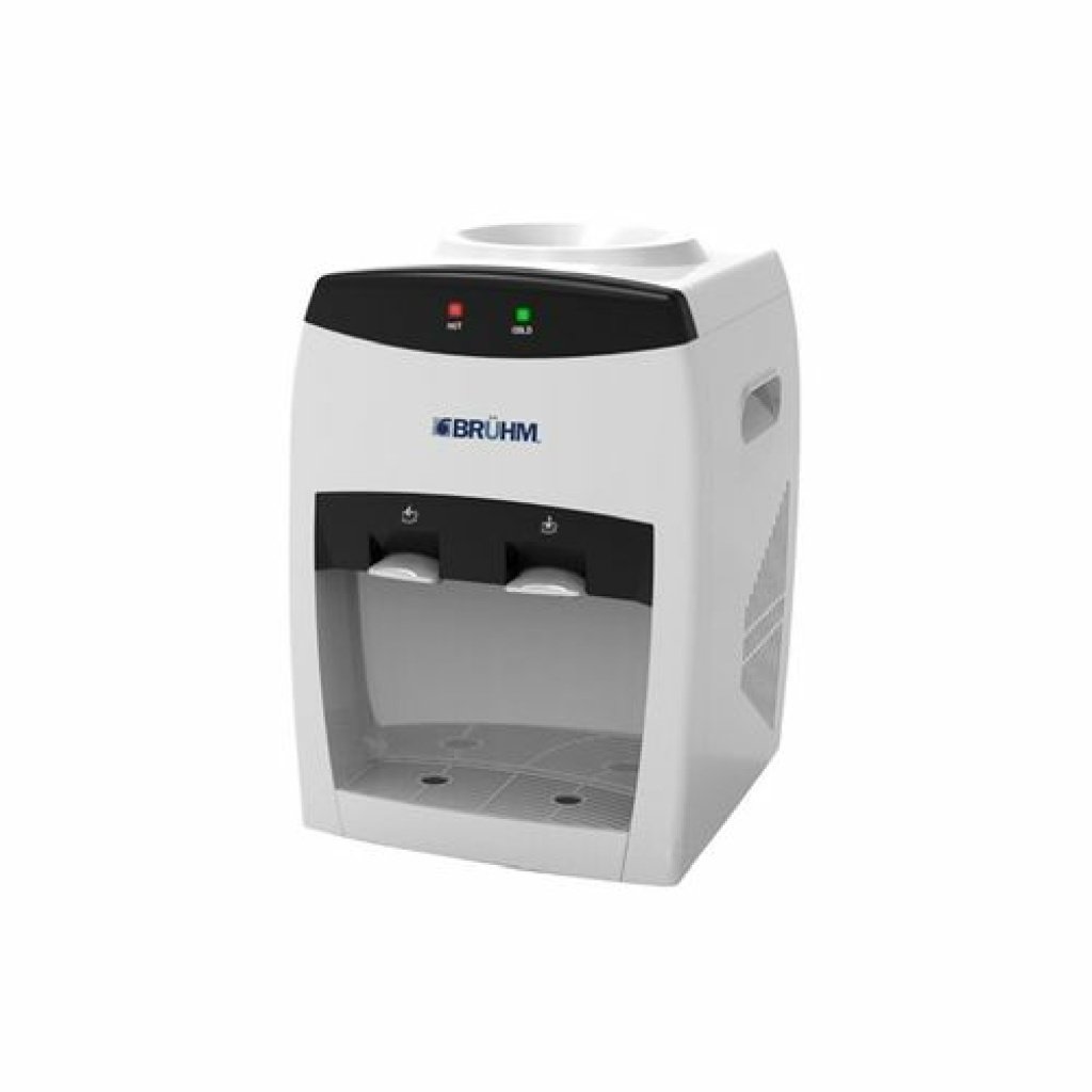 Fontaine à Eau de Table Bruhm 2-Taps Blanc avec Frigo BDT-1152