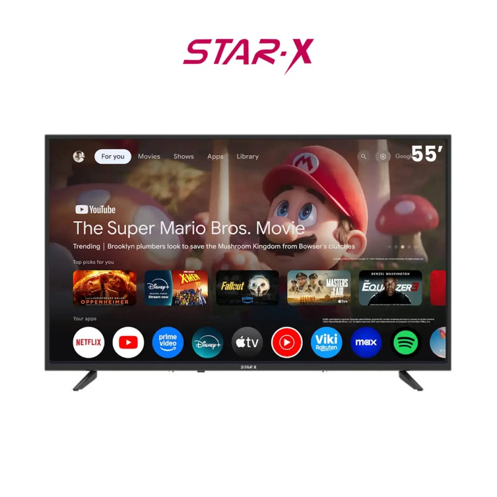 Téléviseur STAR X 55″ Smart Google TV 55U6900S – L’Expérience 4K Intelligente !