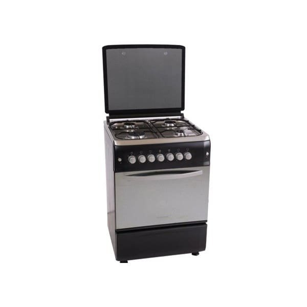 Cuisinière 4 feux Ferre dimension 60×60 gris noire full option