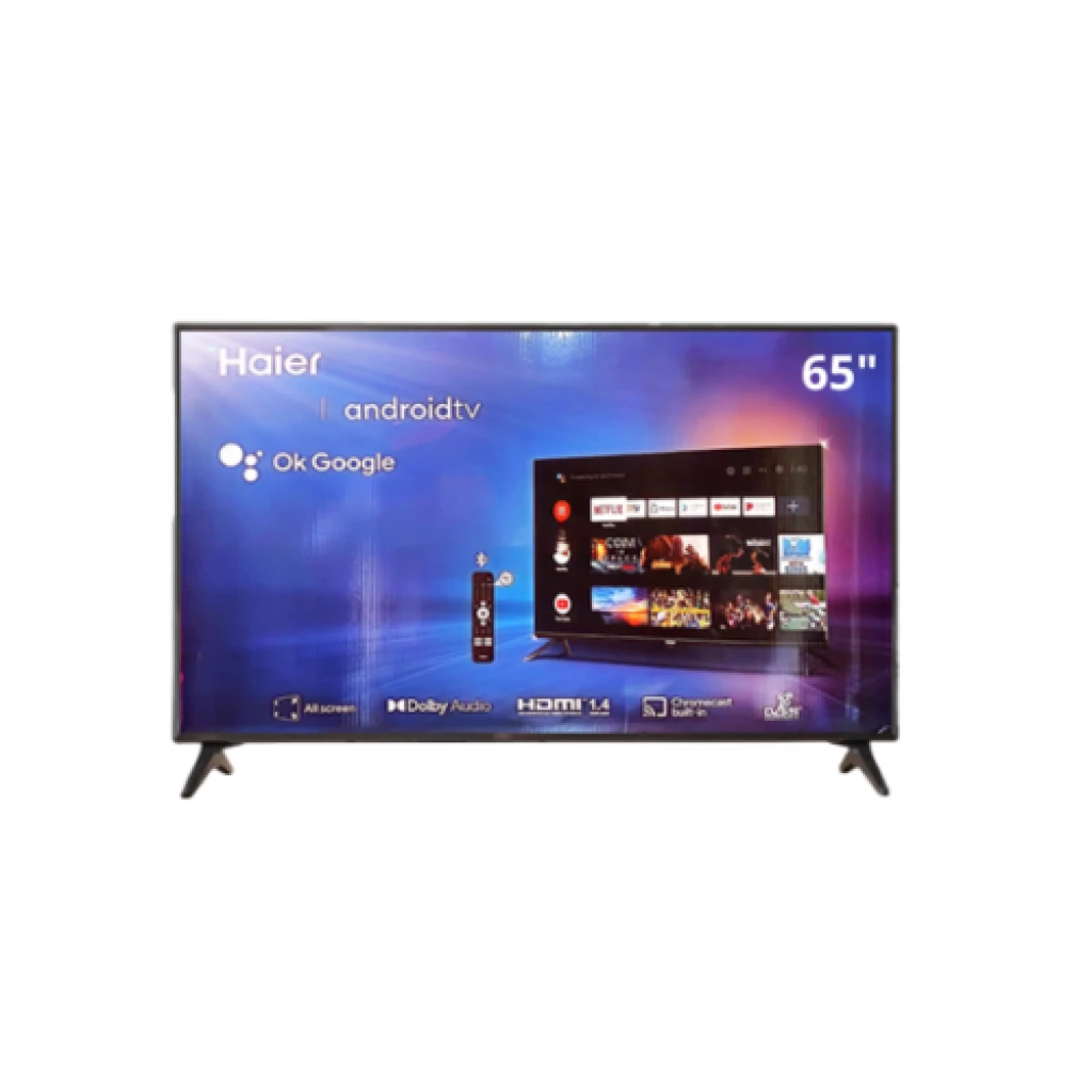 Télévision Haier 65″ pouces LED TV, Smart 4K HDR HDR Dolby Audio H65K800UG