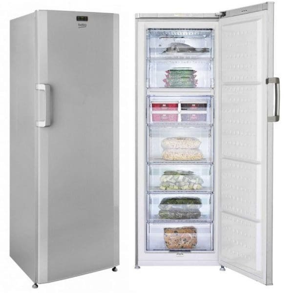 Congélateur Vertical BEKO 7 tiroirs 295 Litres Plaque aluminium