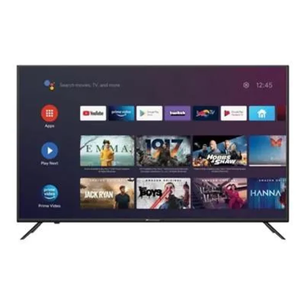 Télévision Elactron 75″ pouces SMART QLED Android TS7561AS