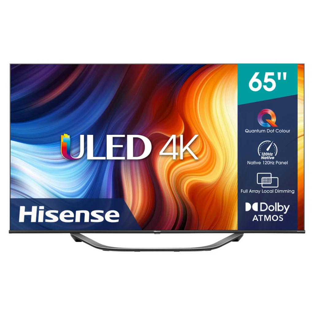 Télévision Hisense ULED U7H QLED Series 65 pouces Classe Quantum Dot Google 4K Smart TV (65U7H, modèle 2022),