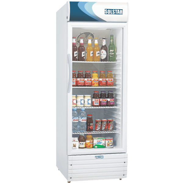 Réfrigérateur Vitrine Glacière Verticale 380 Litres Solstar VC-3800 SS