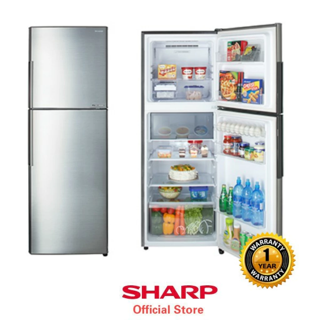 Refrigerateur Sharp 2 portes inverter silver
