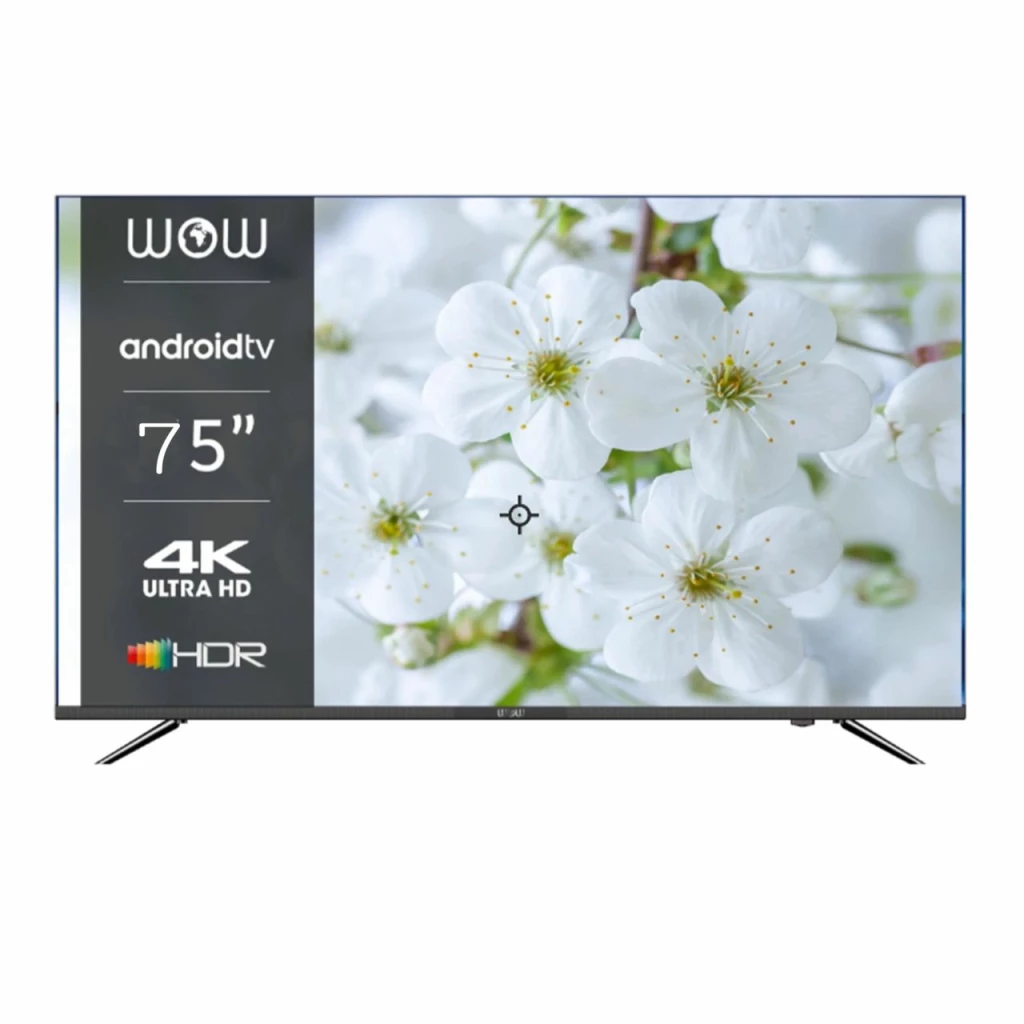 Téléviseur Wow 75″ pouces SMART TV Android
