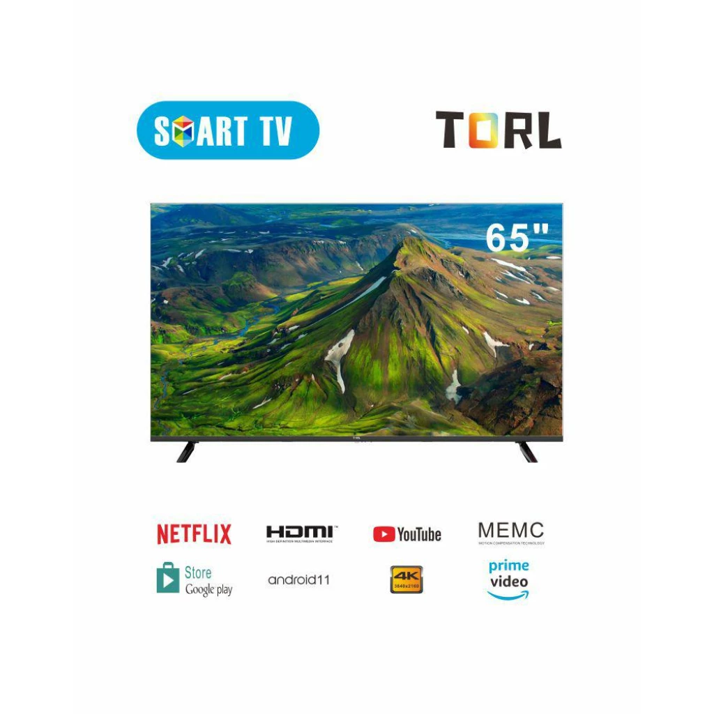 Téléviseur TORL 65″ 4K Ultra HD Smart TV Android