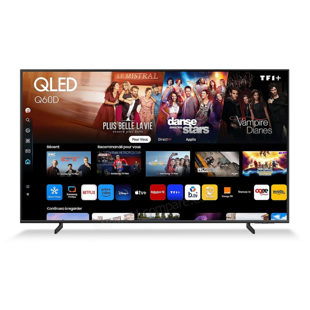 Téléviseur Samsung 65″ QLED 2024, 4K, Smart TV 65Q60D
