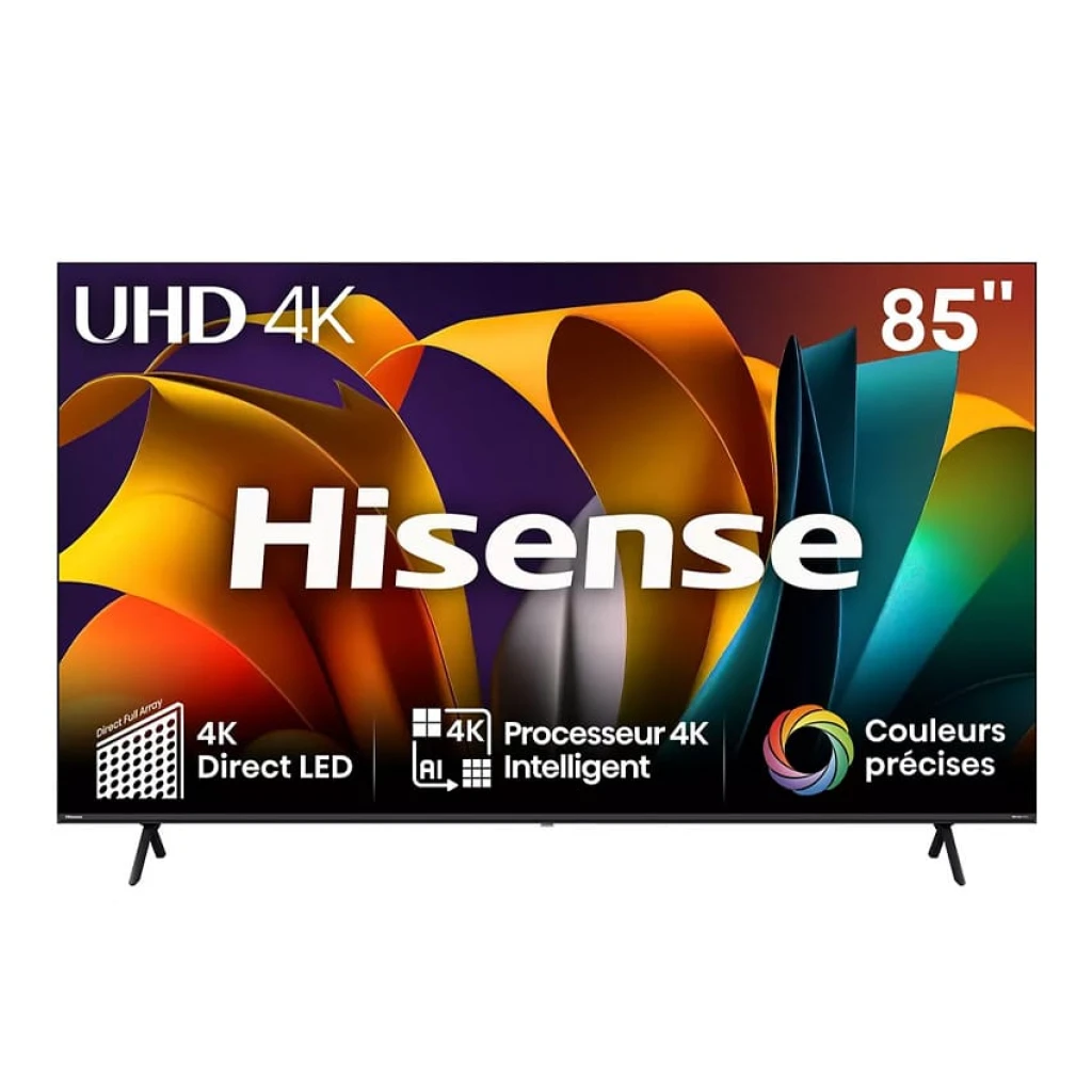 Téléviseur HISENSE 85″ LED SMART VIDAA UHD 4K – Modèle 85A6N