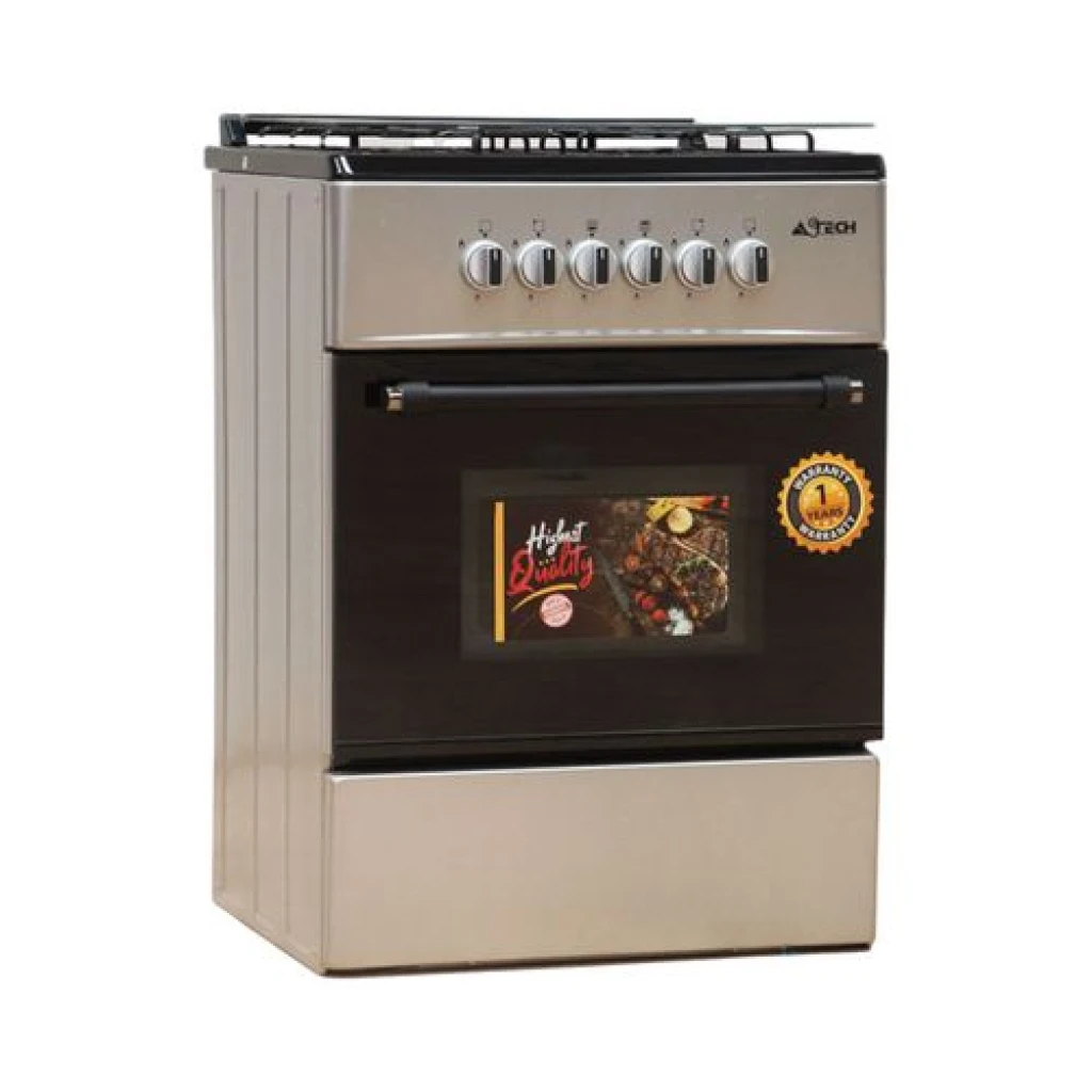 Cuisinière ASTECH 4 Feux 60×60 à Gaz avec Four – CK60LDRM