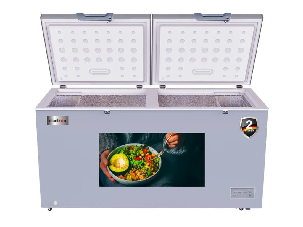 Congélateur Elactron horizontal double portes 750 Litres Silver